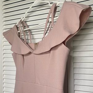 Sweetheart Off Shoulder Small Pink Dress